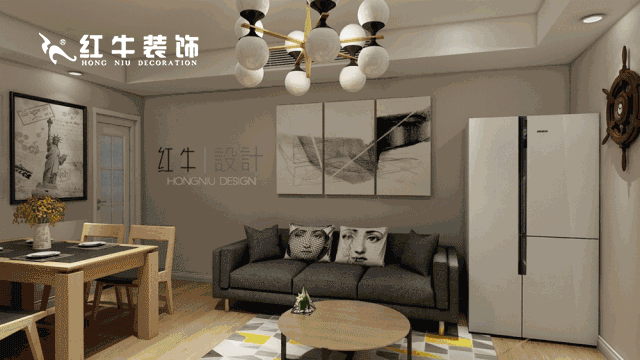 南京云南路西橋花苑79平米現(xiàn)代簡(jiǎn)約風(fēng)格裝修 溫馨浪漫01紅牛裝飾