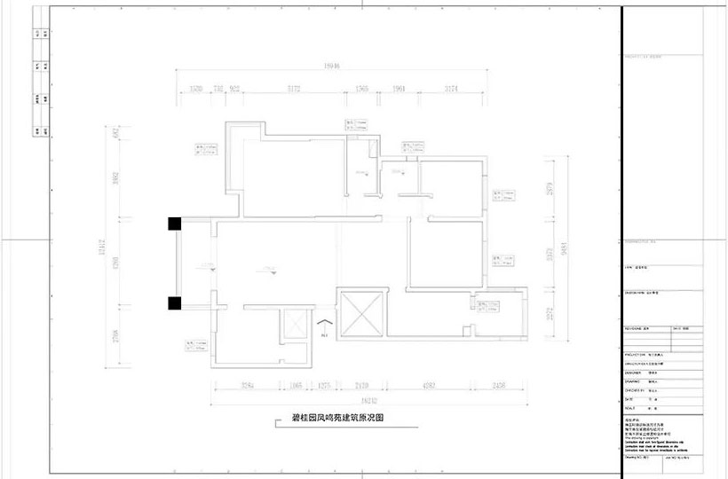 碧桂園鳳鳴苑160㎡簡美風(fēng)格--喜歡深色家具的看過來02戶型設(shè)計_建筑原況圖