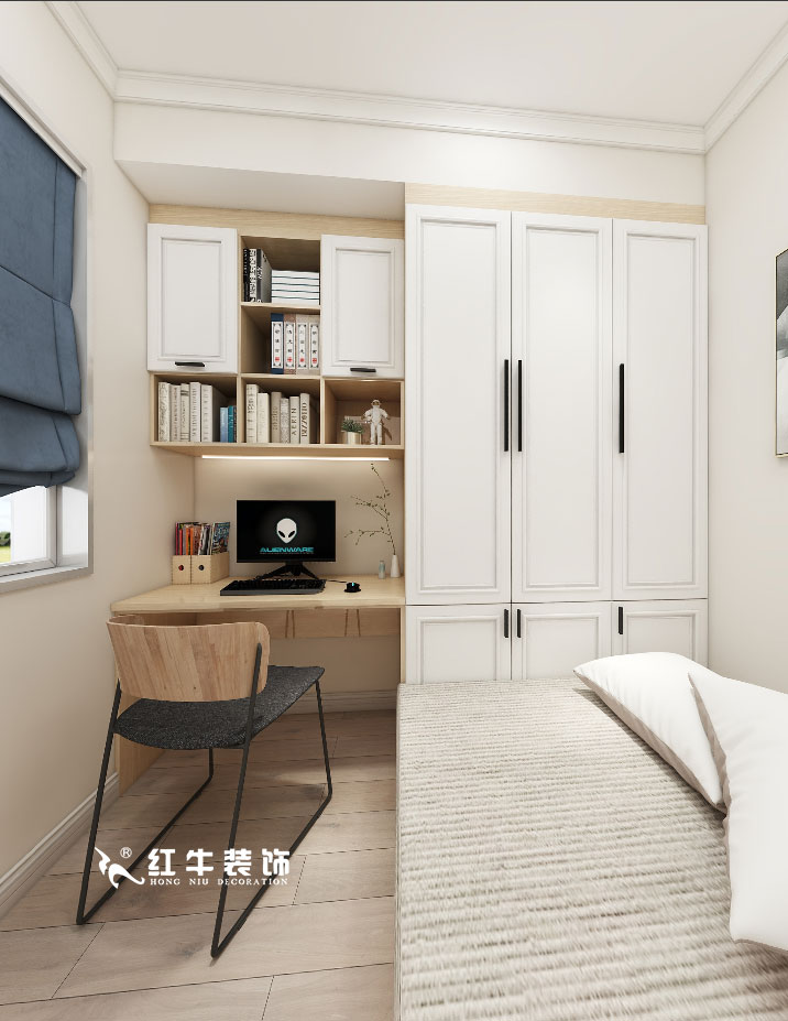 顧娟_金地都會(huì)意境118㎡現(xiàn)代風(fēng)格--弧形沙發(fā)設(shè)計(jì)，獨(dú)特有創(chuàng)意！10書房設(shè)計(jì)+