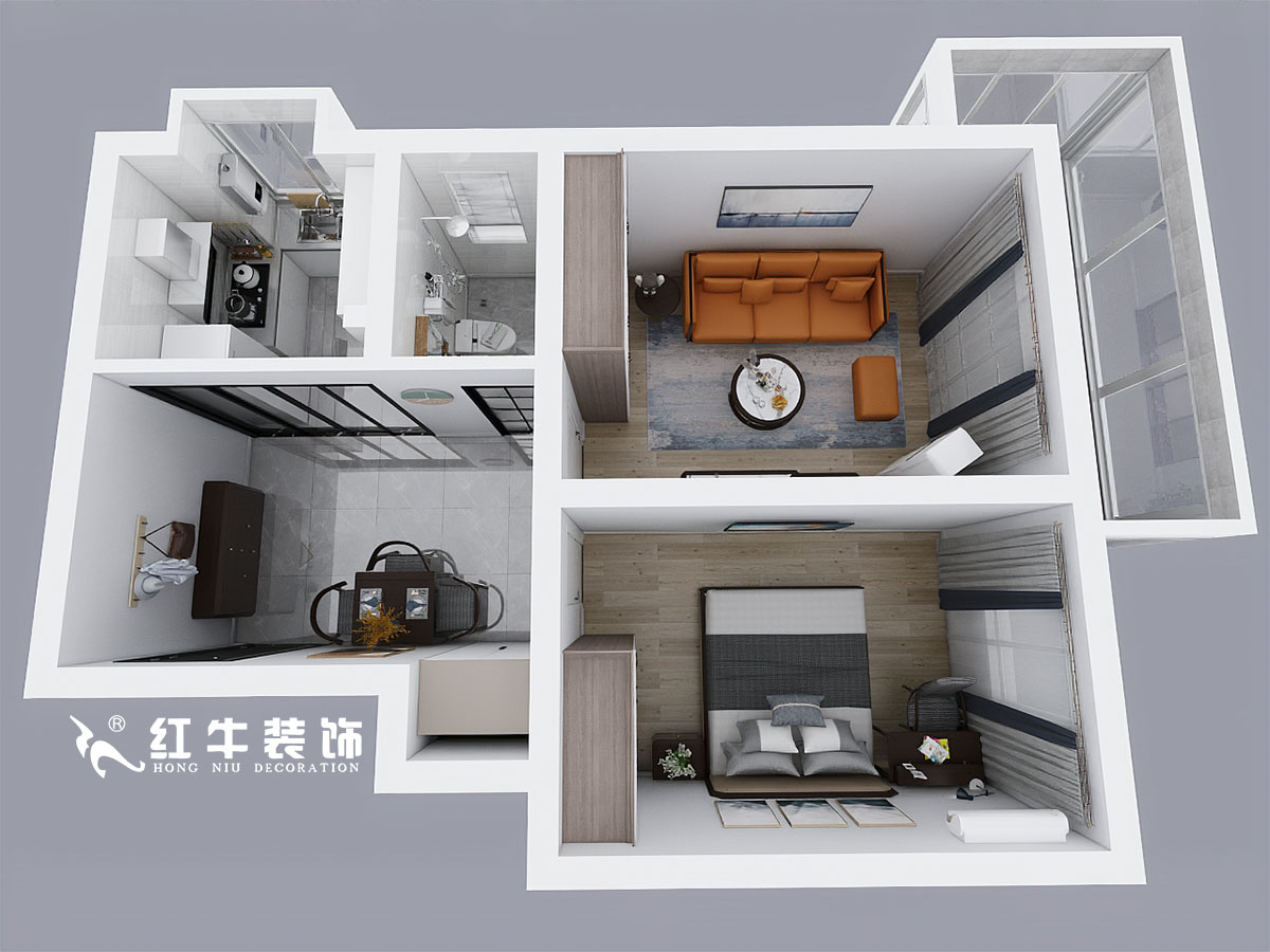 張桐瑋_新姚家巷13-601-59㎡-北歐風(fēng)格_1室2廳1衛(wèi)(老房裝修)_定制家¥81000_全包9萬(wàn)00鳥(niǎo)瞰圖