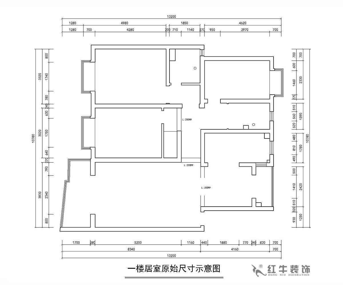 房亮_楓丹白露21-102-125㎡-現(xiàn)代簡(jiǎn)約風(fēng)格_3室2廳2衛(wèi)(老房裝修)_定制家¥214554_全包22萬(wàn)00_01原始結(jié)構(gòu)圖