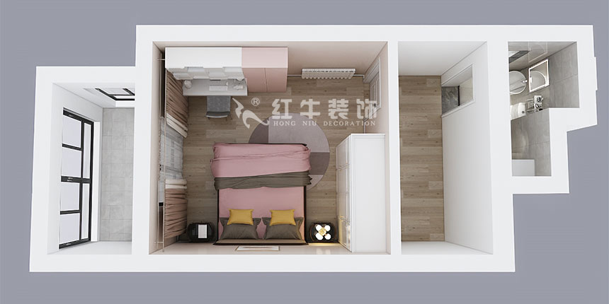 陶陽_金陵名人居1-8號-602-120㎡-現(xiàn)代簡約風格_3室2廳2衛(wèi)(二手房裝修)_定制家¥129560_全包13萬00_08鳥瞰圖二樓