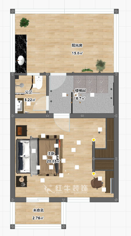 陸利民_香地美舍602-156㎡-新中式風格_5室2廳3衛(wèi)(新房裝修)_定制家¥208000_全包25萬00_12四樓彩平圖