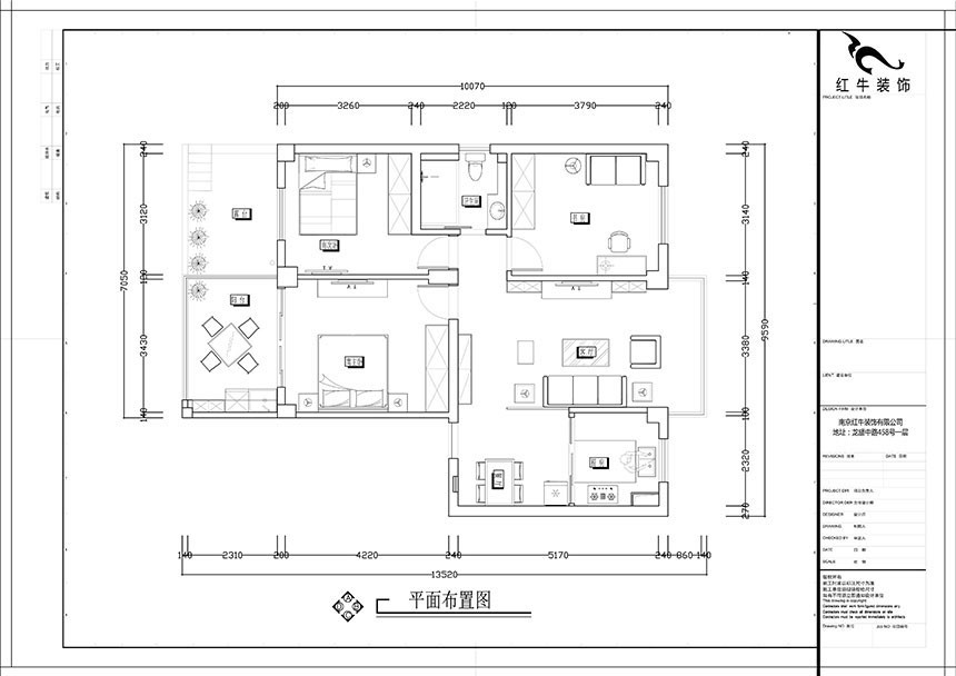 張智猿|紅山山莊8-204-100㎡-簡中風(fēng)格|3室1廳1衛(wèi)|老房裝修|定制家¥153700|全包15萬|00_02平面布置圖