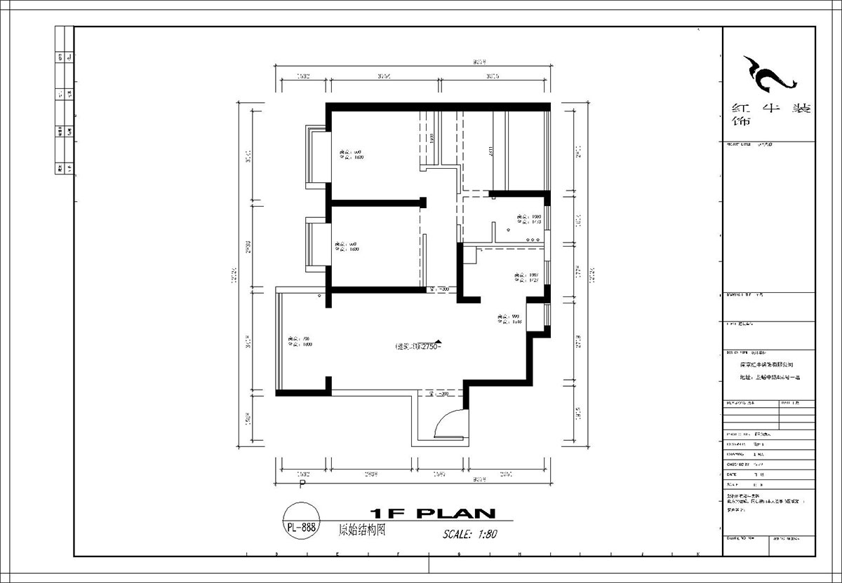 顧娟|榮盛雋峰18-2404-102㎡-現(xiàn)代風(fēng)格|3室2廳1衛(wèi)|新房裝修|定制家¥139500|全包13萬|00_01原始結(jié)構(gòu)圖