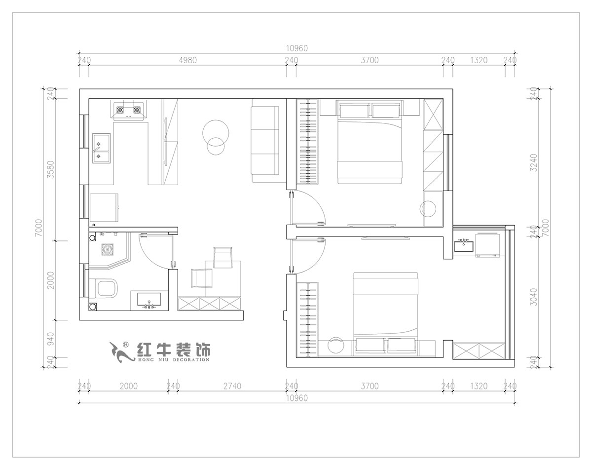 朱明琪|旭光里57-4-407-69㎡-現(xiàn)代簡(jiǎn)約風(fēng)格|2室2廳1衛(wèi)|老房翻新|定制家¥113520|全包11萬(wàn)|00_02平面布置圖
