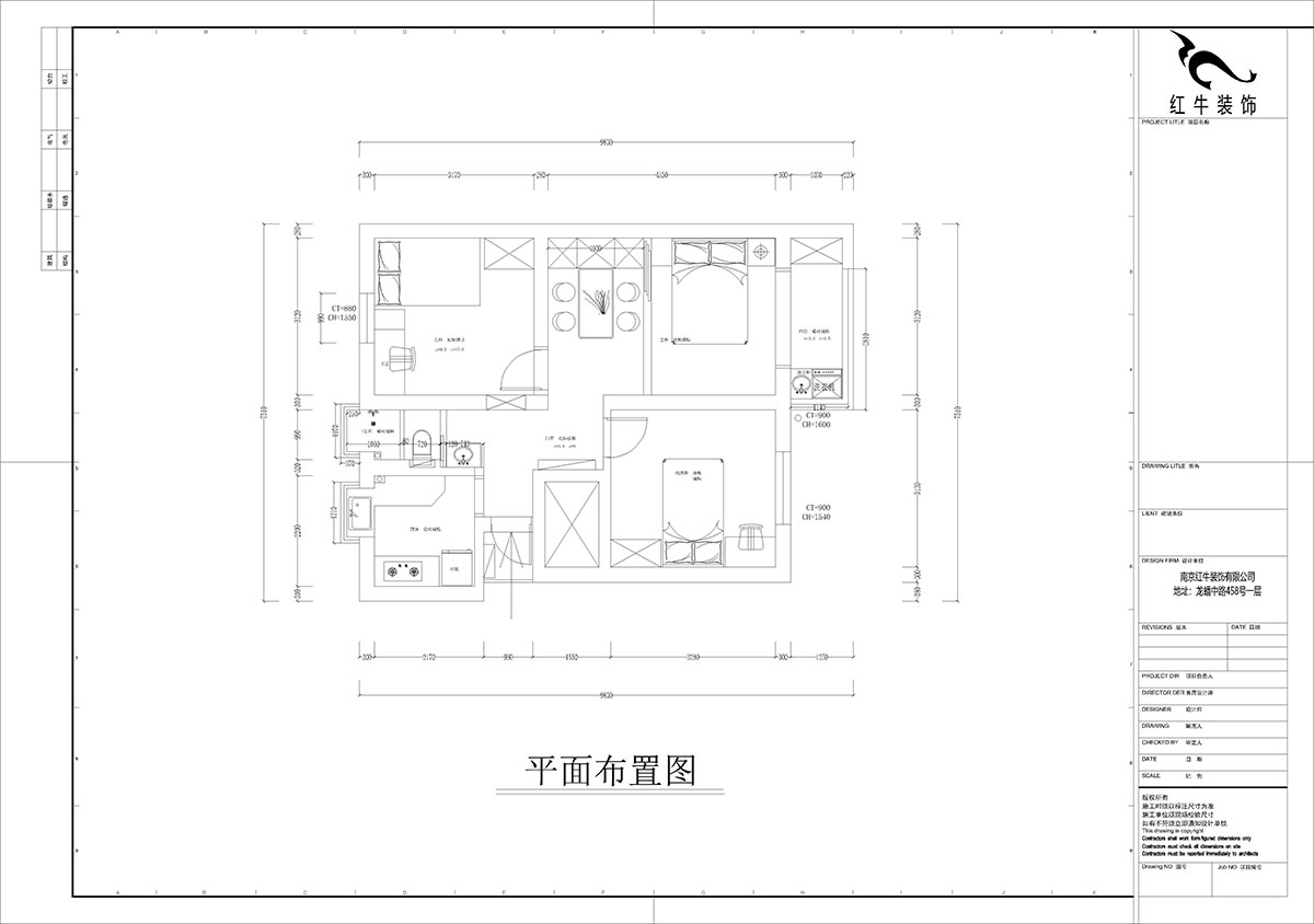 孟憲濤|峨嵋?guī)X12號(hào)5-403-64㎡-現(xiàn)代簡約風(fēng)格|3室1廳1衛(wèi)|新房裝修|定制家¥88600|全包10萬|00_02平面布置圖