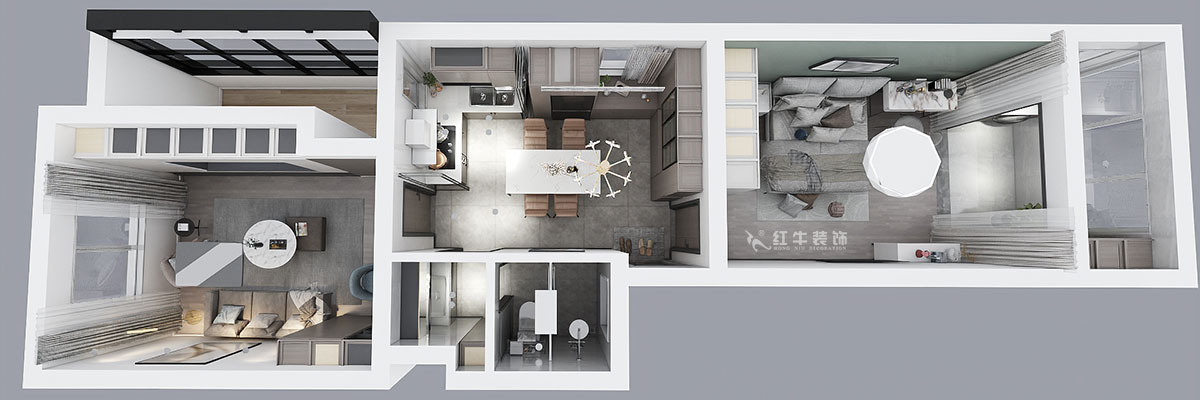 顧娟|衛(wèi)崗26號3-110-65㎡-現(xiàn)代風(fēng)格|3室2廳1衛(wèi)|舊房裝修|定制家¥86600|全包12