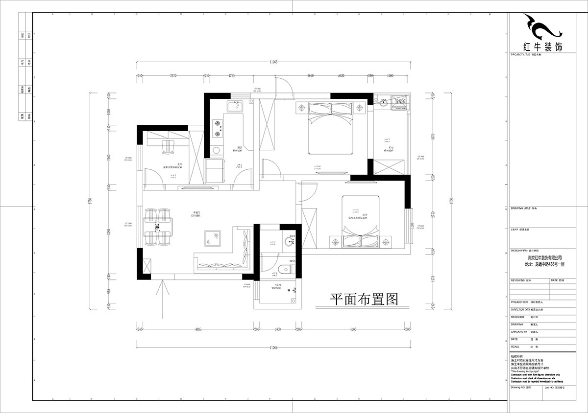 孟憲濤|花崗幸福城玉蘭園10-201-90㎡-現(xiàn)代簡約風(fēng)格|3室1廳1衛(wèi)|老房裝修|定制家|全包13萬|00_02平面布置圖