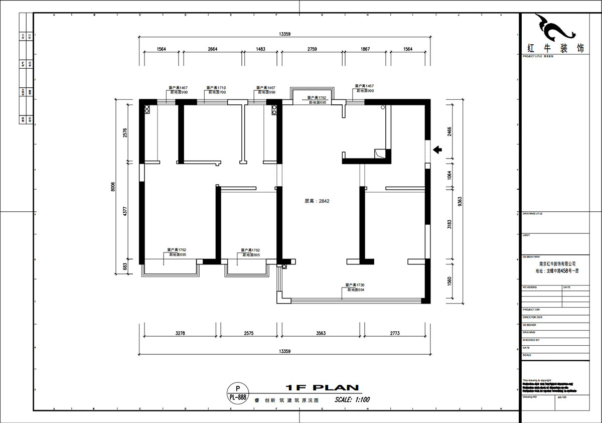 魏明花|睿創(chuàng)新筑3期C2-2204-132㎡-現(xiàn)代簡約風(fēng)格|4室2廳2衛(wèi)|毛坯房裝修|定制家|全包23萬|00_01建筑原況圖