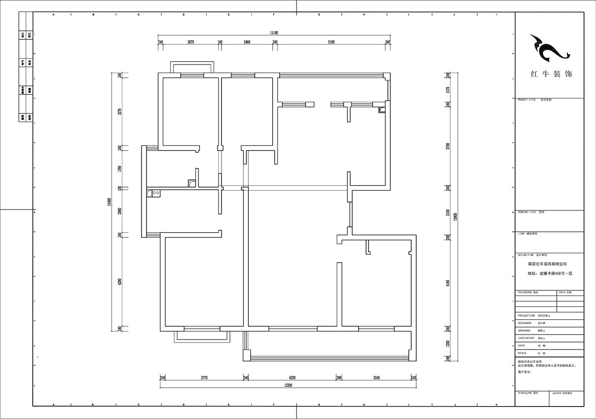 陸利民|羊山湖14-502-160㎡+閣樓-現(xiàn)代風(fēng)格|4室2廳2衛(wèi)|新房裝修|定制家|全包31萬|00_01原始結(jié)構(gòu)圖