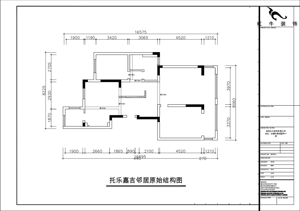 朱彥|托樂嘉吉鄰居3-905-110㎡-現(xiàn)代風(fēng)格|3室2廳1衛(wèi)|老房裝修|定制家|全包15萬|00_01原始結(jié)構(gòu)圖