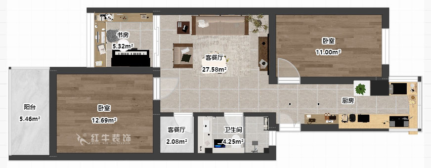 劉小勇|御河苑6-209-82㎡-現(xiàn)代簡約風(fēng)格|3室2廳1衛(wèi)|老房裝修|定制家|全包11
