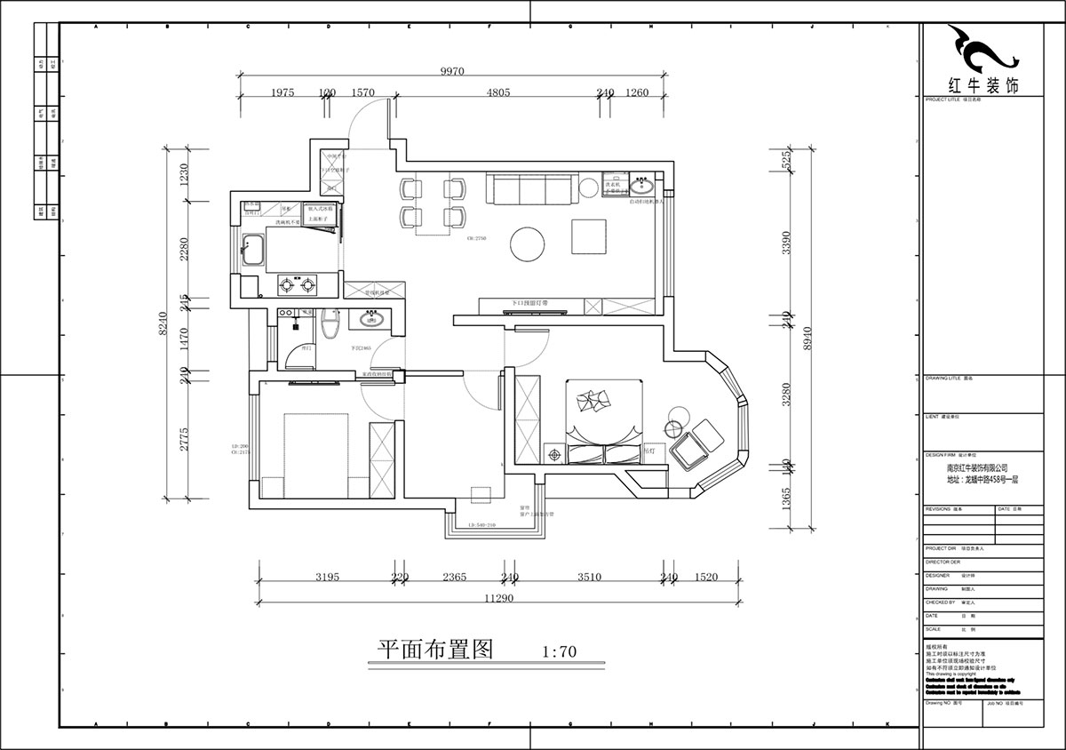 蔣?。心鲜兰o(jì)雅苑二期4-504-93㎡-現(xiàn)代簡約風(fēng)格｜3室1廳1衛(wèi)｜毛坯房裝修｜定制家｜全包12萬｜00_02平面布置圖