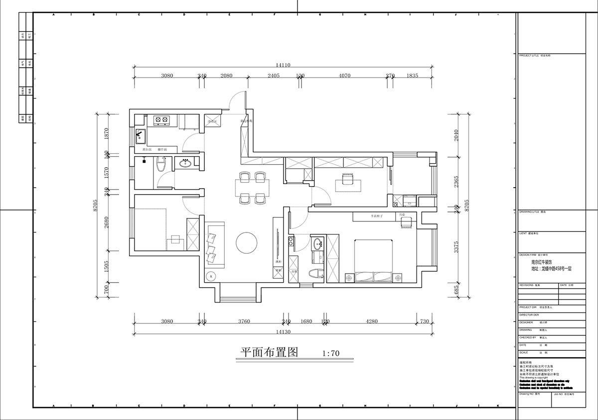 蔣?。鹩驀H10-2004-105㎡-現(xiàn)代簡約風(fēng)格｜3室1廳1衛(wèi)｜毛坯裝修｜定制家｜全包12萬｜00_02平面布置圖