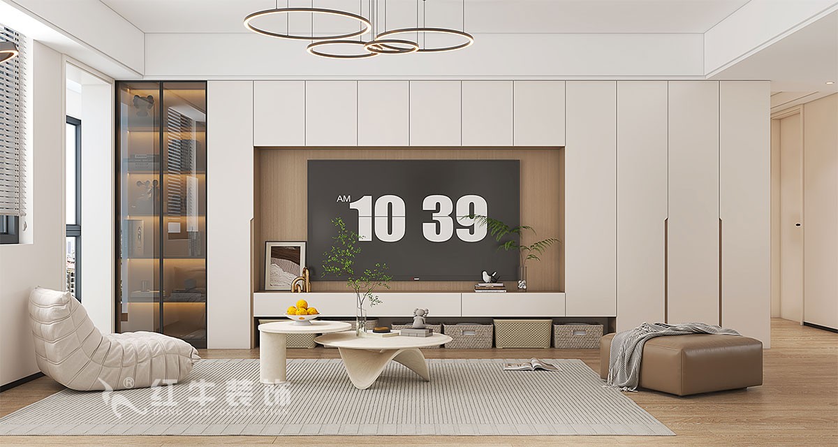 南京135㎡融僑中央花園裝修，邂逅簡約內(nèi)斂的舒適生活