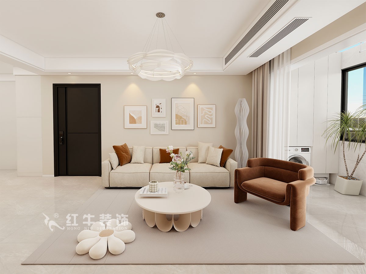 現(xiàn)代奶油風裝修，目光所及皆是溫柔與美好