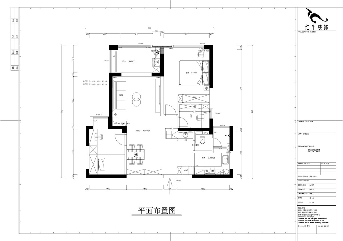 孟憲濤|雅居樂花園23-2-2502-88㎡-簡約中古風格|3室2廳2衛(wèi)|老房裝修|定制家|全包12萬|00_02平面布置圖